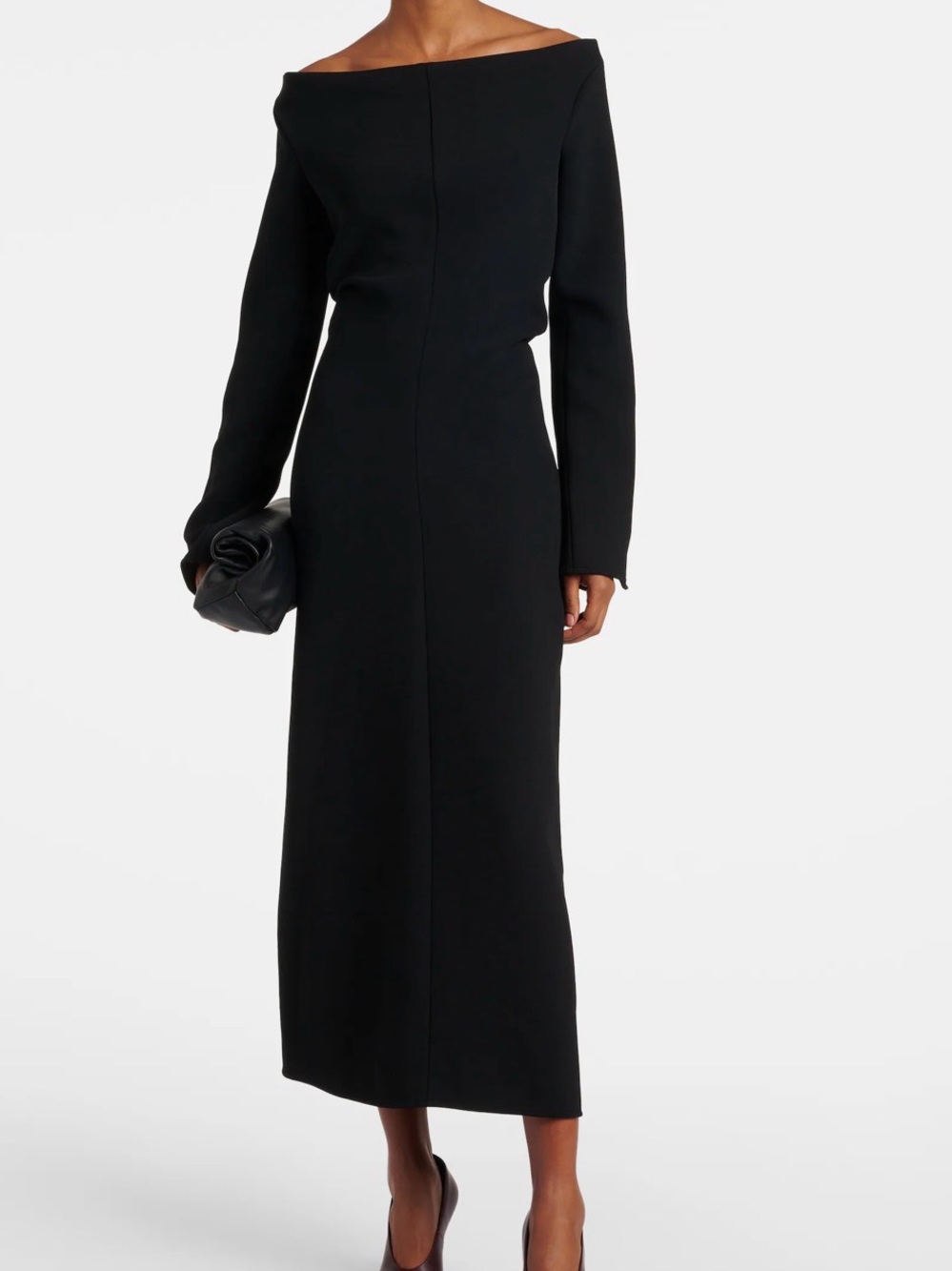 NWT Proenza Schouler Black Off Shoulder Maxi Dress 12